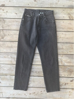 Calvin Klein Vintage 90s Jeans Womens 5 Black Button Fly Made in Canada